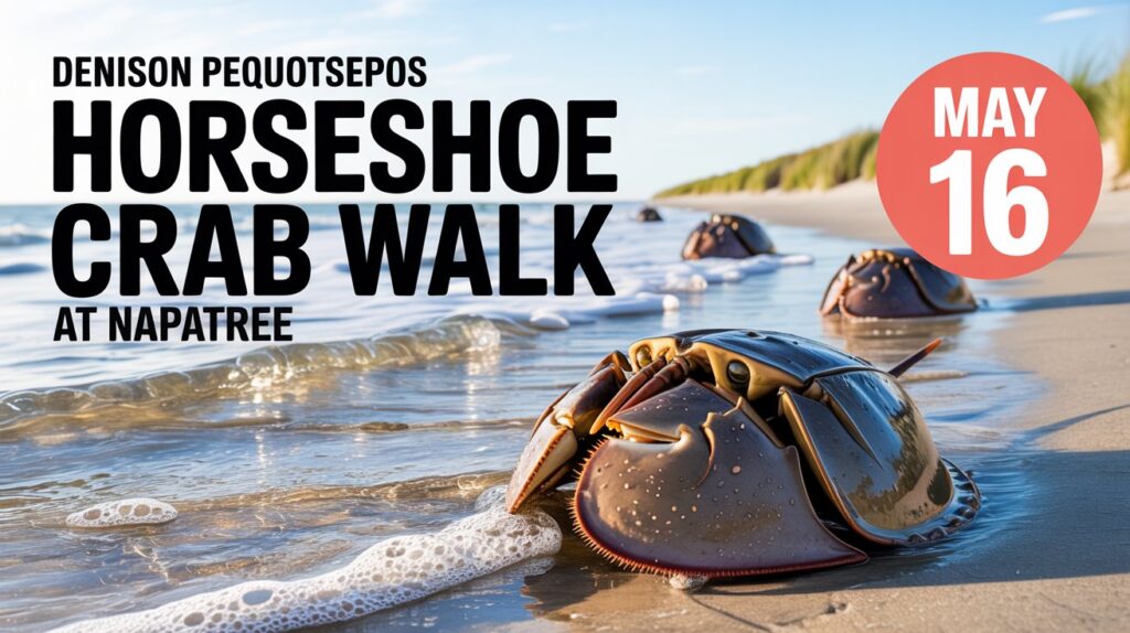 Denison Pequotsepos Nature Center Horseshow Crab Walk at Napatree