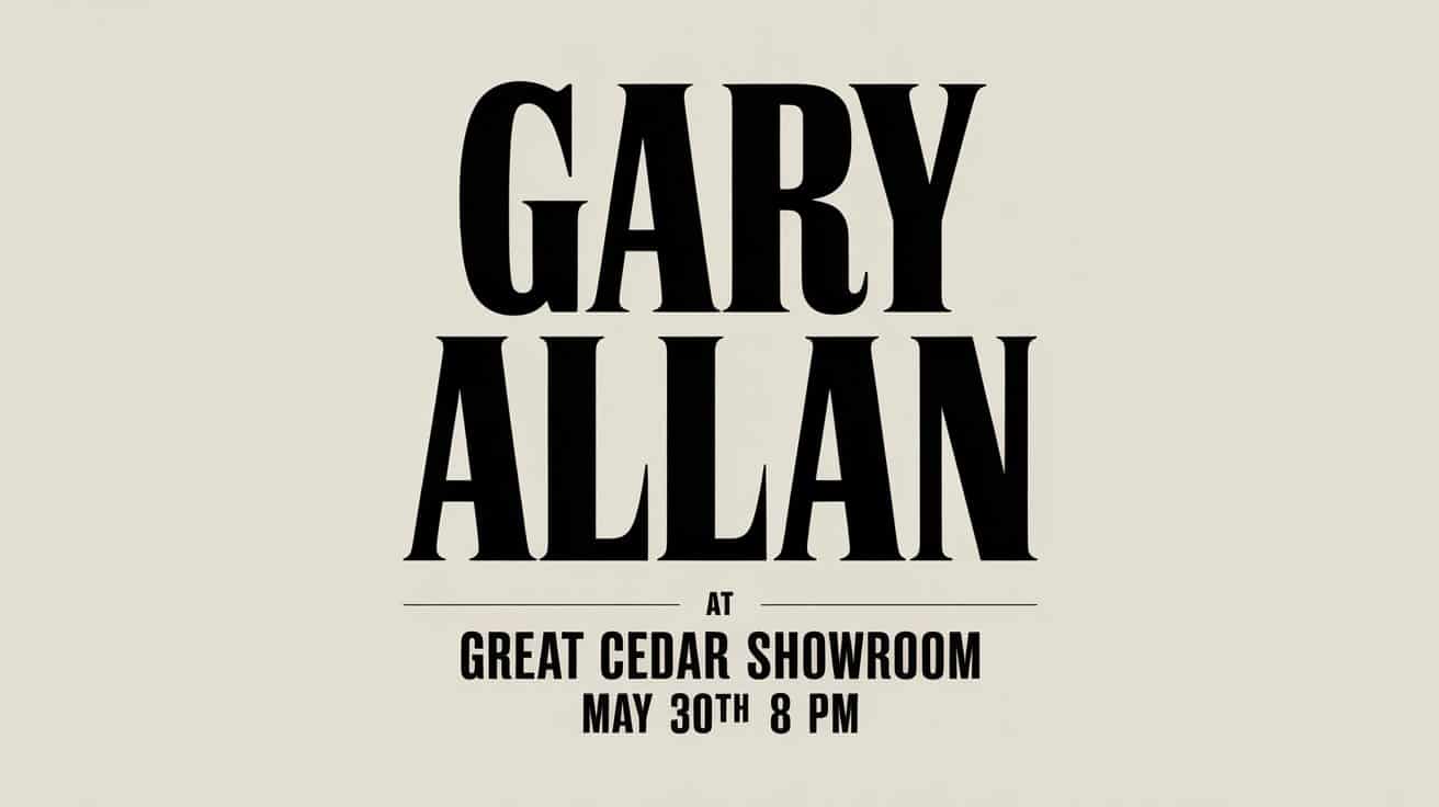 Gary Allan at Great Cedar Showroom