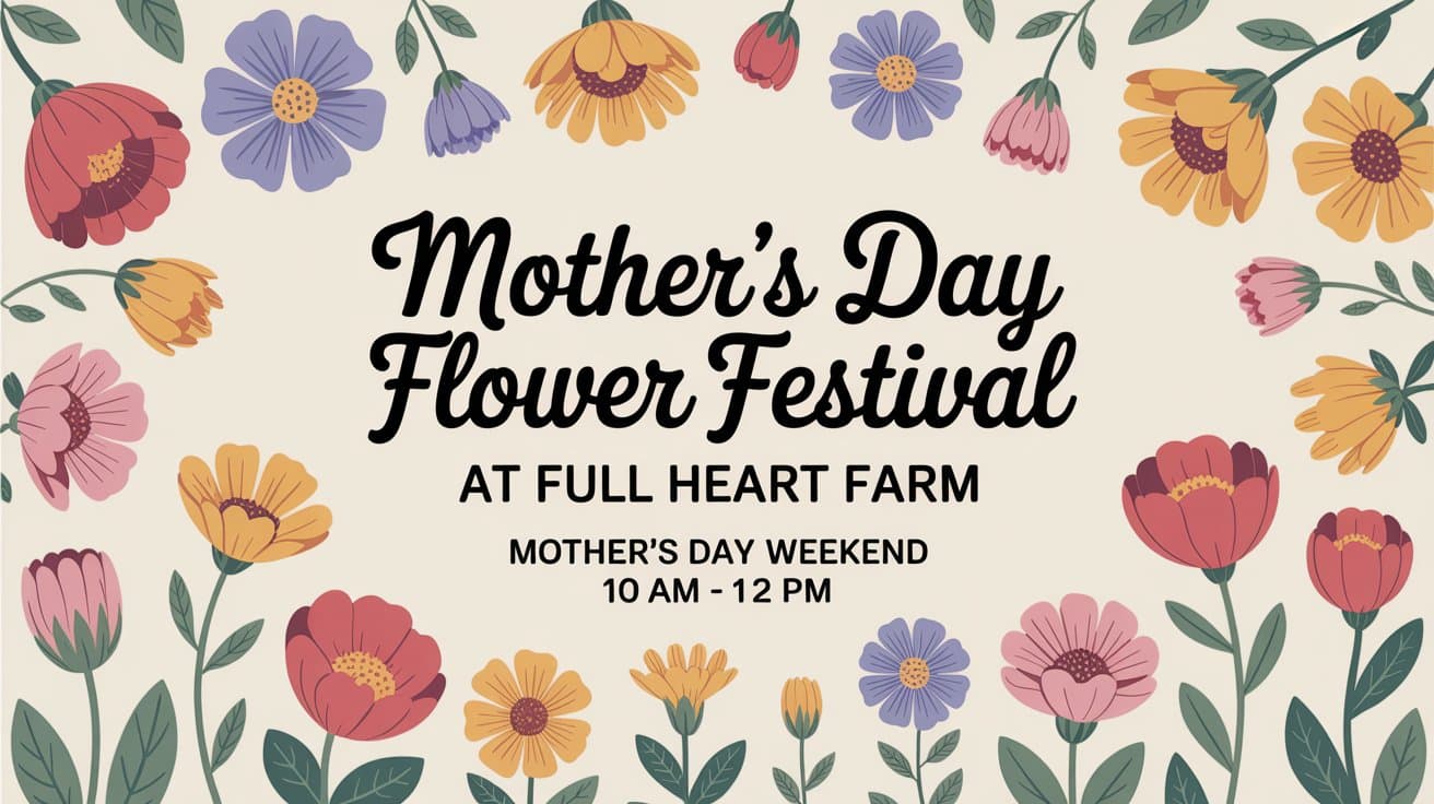 Mothers Day Flower Fest at Full Heart Farm