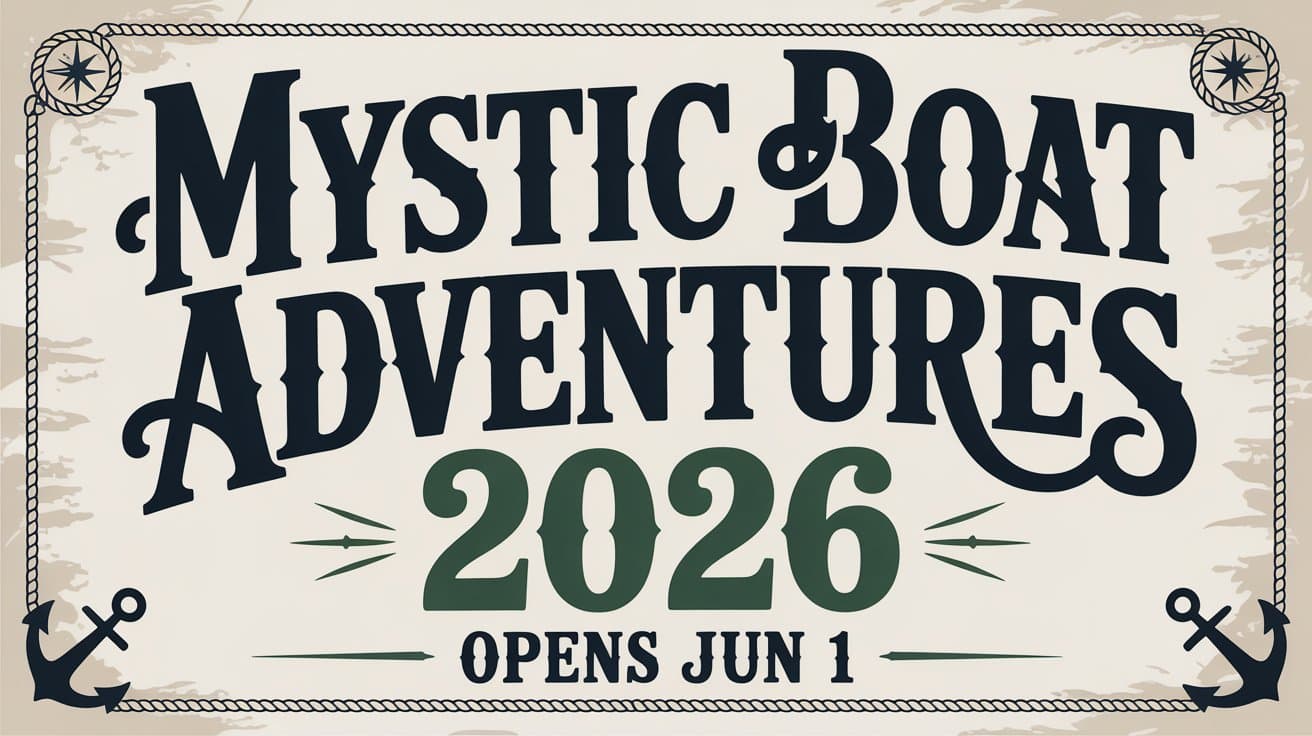 Mystic Boat Adventures 2026 Opens June 1