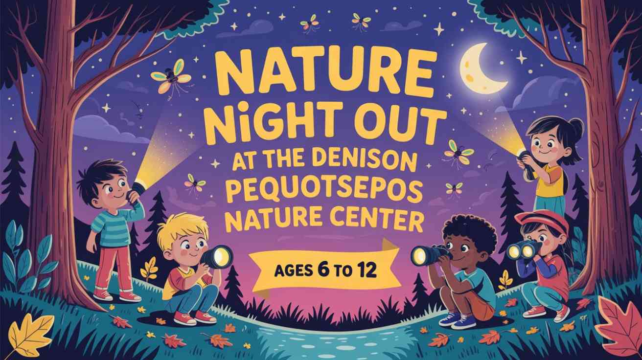 Nature Night Out at the Denison Pequotsepos Nature Center Ages 6 to 12