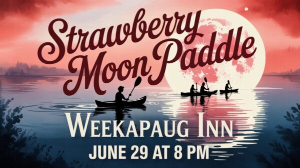 Strawberry Moon Paddle at the Weekapaug Inn June 29 at 8 pm