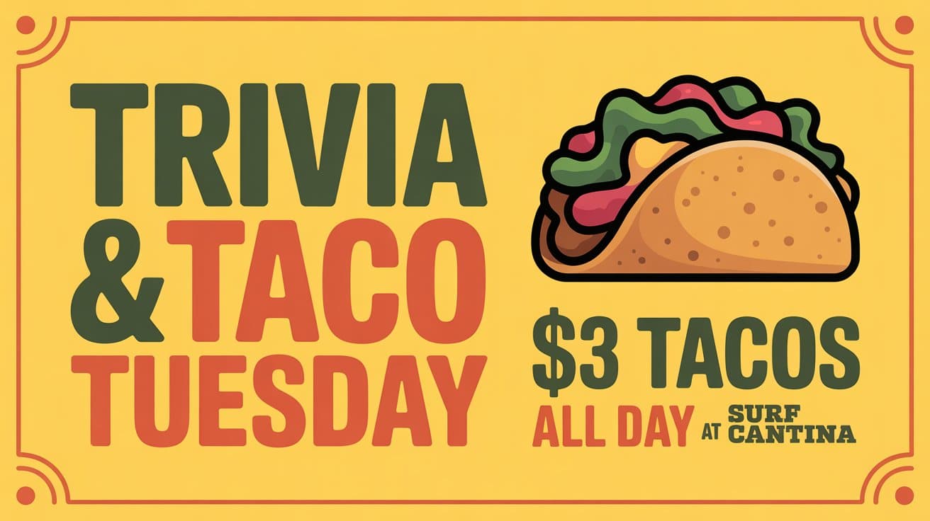 Trivia Taco Tuesday Surf Cantina