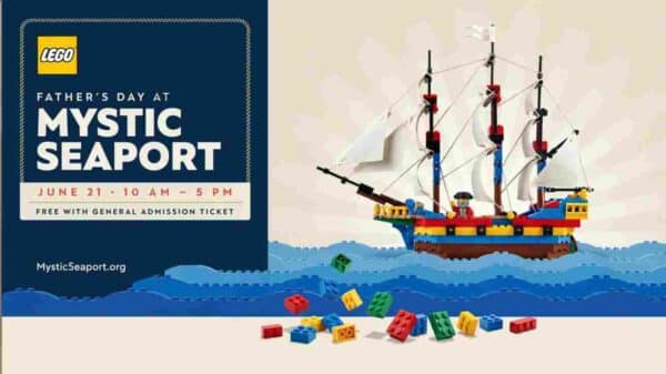 LEGO Fathers Day at the Mystic Seaport June 21 10am to 5pm Free with a general admission