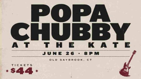 Popa Chubby at The Kate June 26 at 8pm Old Saybrook Tickets 44 dollars