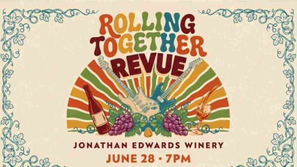 Rolling Together Revue at Jonathan Edwards Winery Jun 28 at 7pm