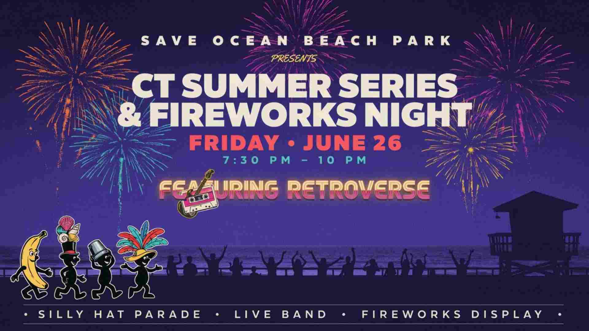 Save Ocean Beach Park Presents CT Summer Series and Fireworks Night