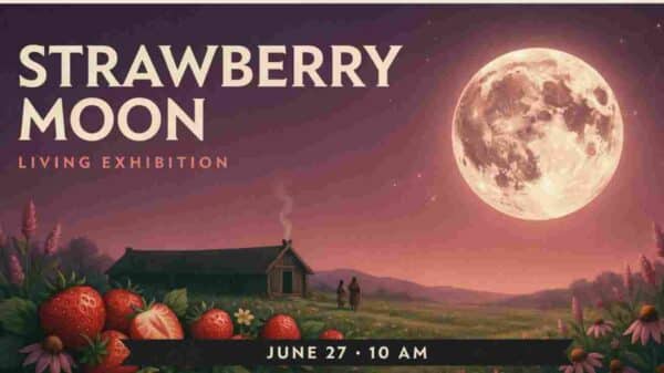 Strawberry Moon Living Exhibition June 27 10am at the Mashantucket Pequot Museum