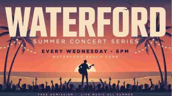 Waterford Summer Concert Series Wednesdays 6pm at Waterford Beach Park 6pm