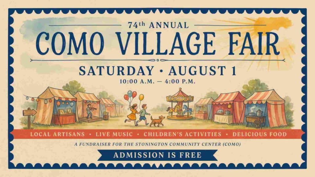 74th Annual COMO Village Fair Saturday August 1 from 10am to 4pm