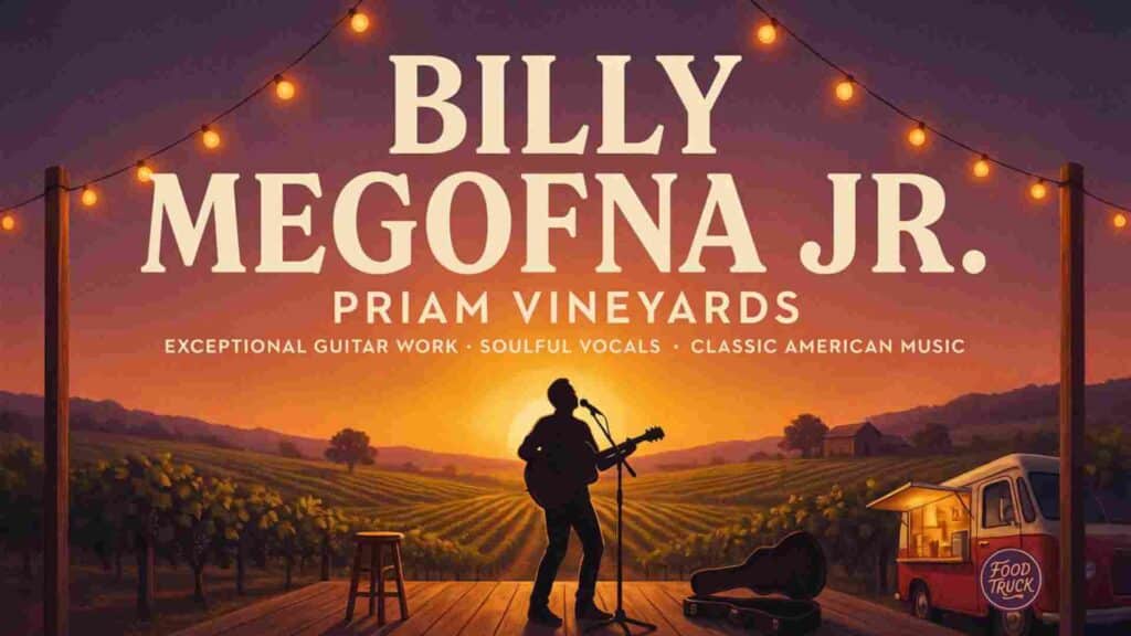 Bill Megofna JR at Priam Vineyards Sunday