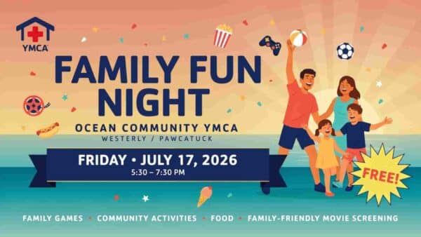Family Fun Night at the Ocean Community YMCA Westerly Pawcatuck Friday July 17 530pm to 730pm