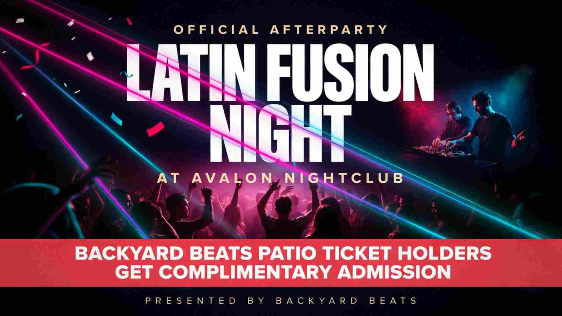 Official Afterparty Latin Fusion Night at Avalon Nightclub