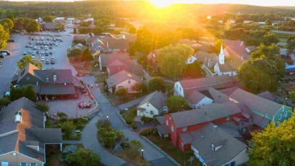Olde Mistick Village Aerial