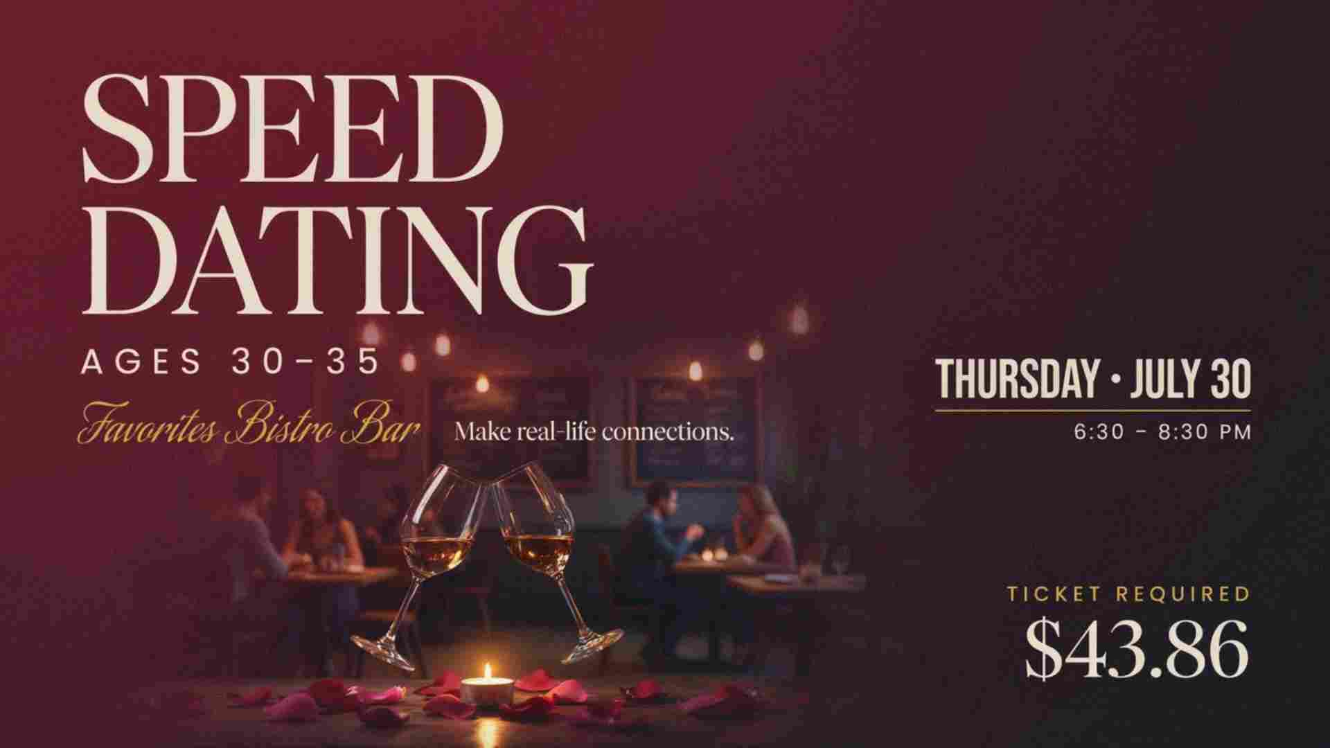 Speed Dating Ages 30 - 35 at Favorites Bistro Bar