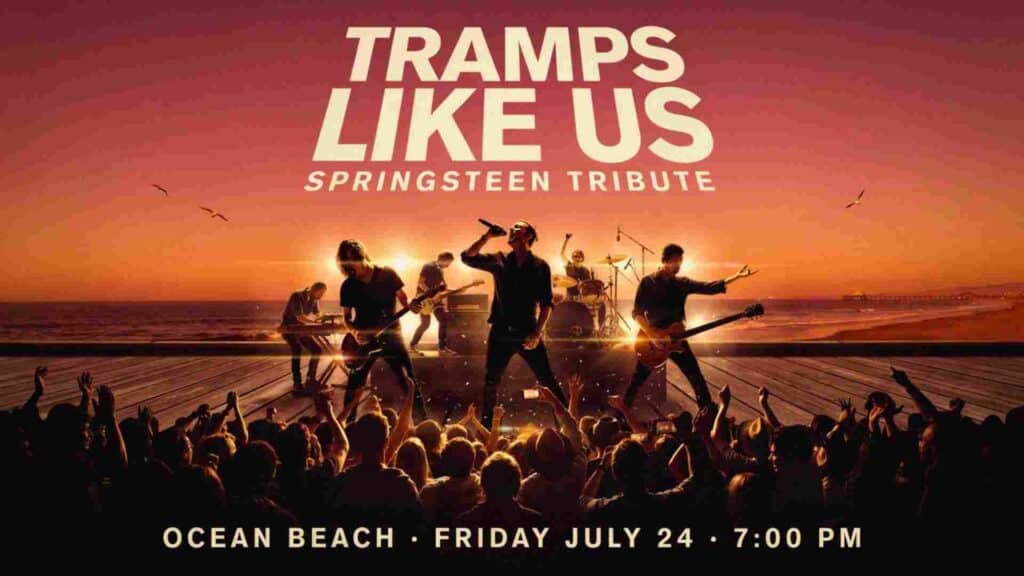 Tramps Like Us Springsteen Tribute at Ocean Beach Friday July 24 at 7pm