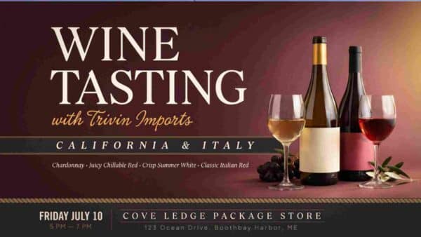 Wine Tasting with Trivin Imports at Cove Ledge Package Store Friday July 10 5pm to 7pm