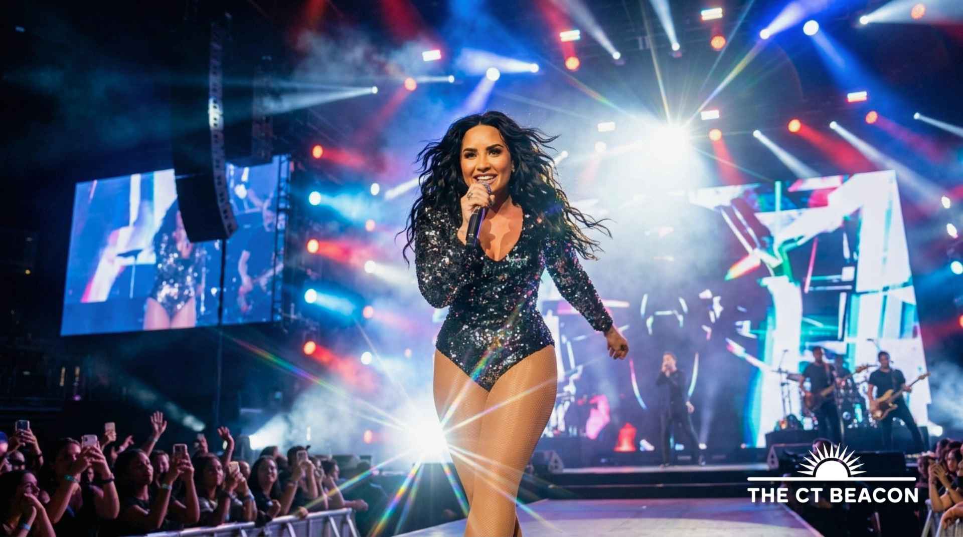 Demi Lovato at the Mohegan Sun Arena