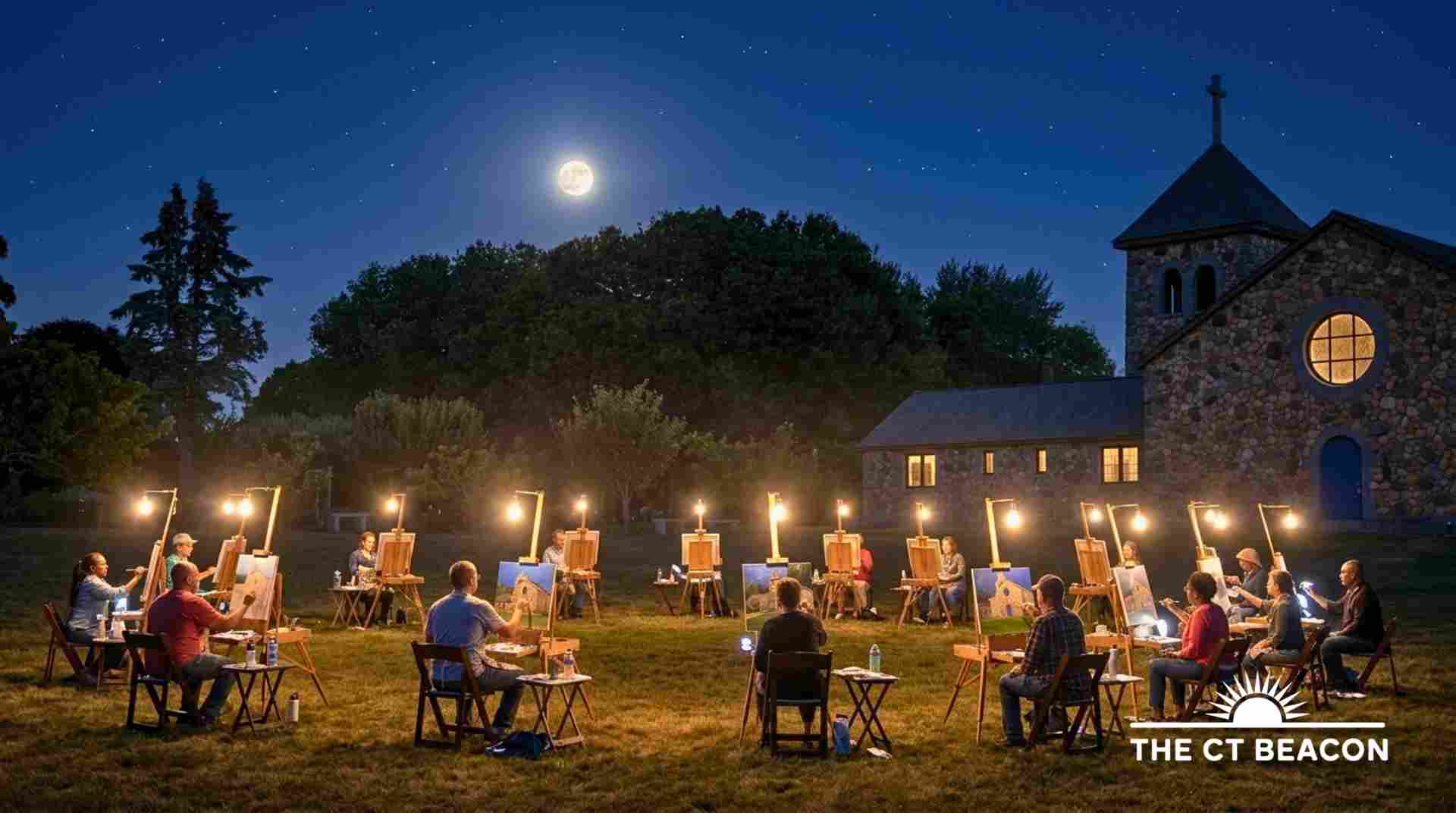 Nocturnal Plein Air Oil Painting Workshop on Enders Island