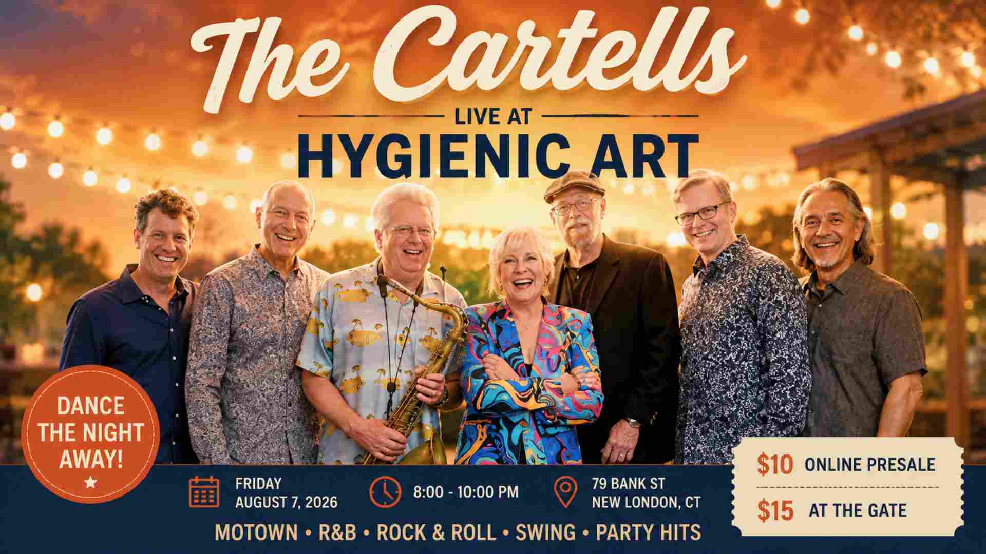 The Cartells Live at Hygenic Art Friday August 7 8pm - 10pm