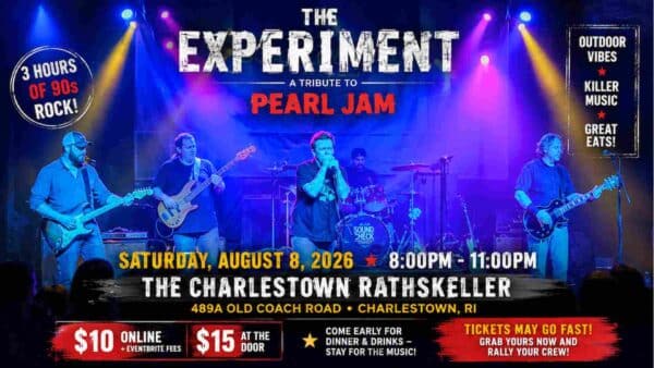The Experiment a Tribute to Pearl Jam Saturday August 8 8pm - 11pm at the Charlestown Rathskeller