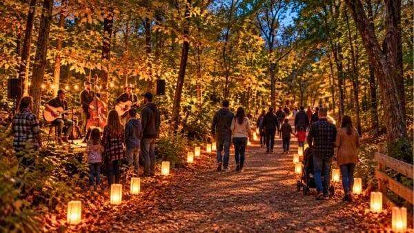 500 Luminaries Turn Copp Family Park Into an Enchanted Forest for One Night