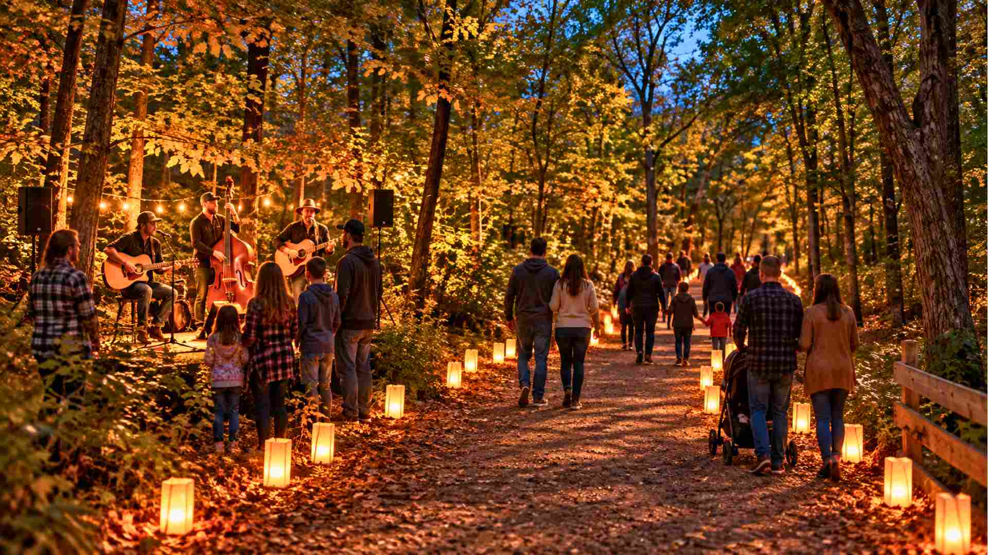 500 Luminaries Turn Copp Family Park Into an Enchanted Forest for One Night