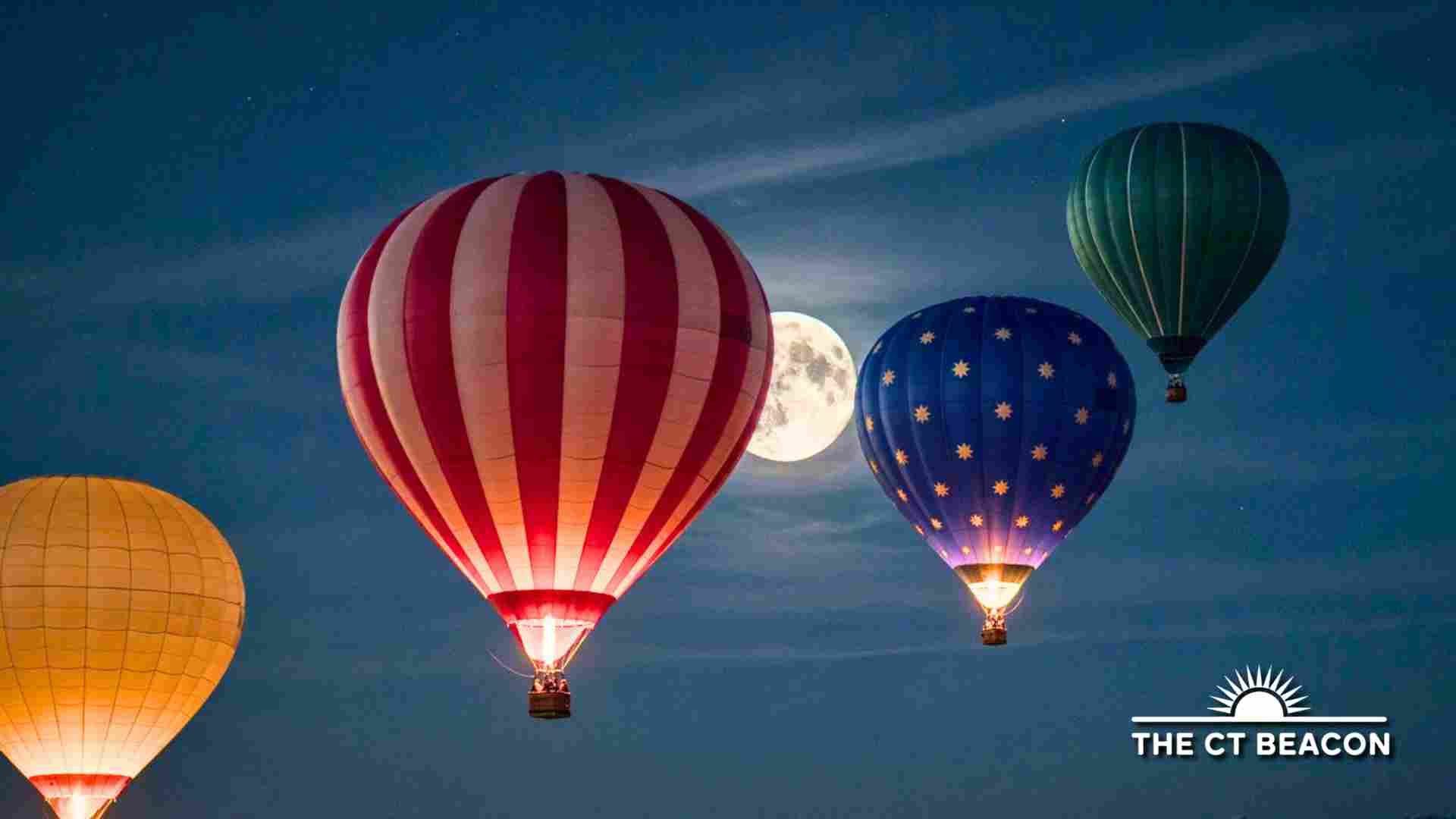 Harbor Glow Lights Up Norwich Harbor With Hot-Air Balloons, Fire Cauldrons and a Waterfront Festival