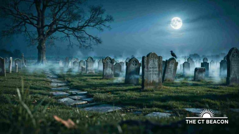 Moonlit Mystic Graveyard Ghost Tours Takes Visitors Into One of Mystics Oldest Burial Grounds After Dark