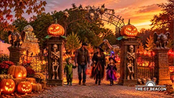 Pumpkin Passage Turns The Dinosaur Place Into a Glowing Halloween Playground