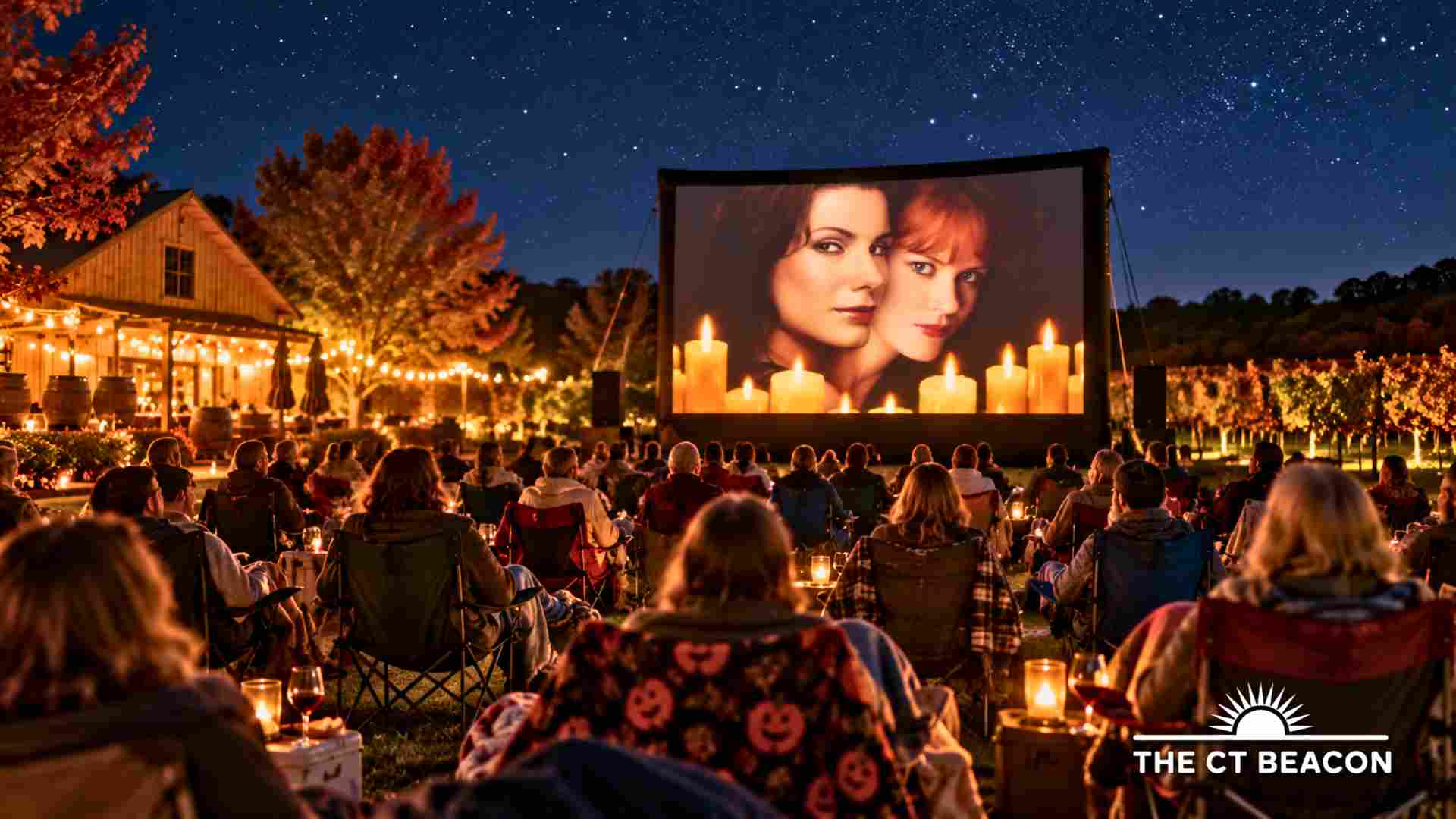 A Little Practical Magic Under the Stars Stonington Vineyards Hosts an Adults-Only Halloween Movie Night
