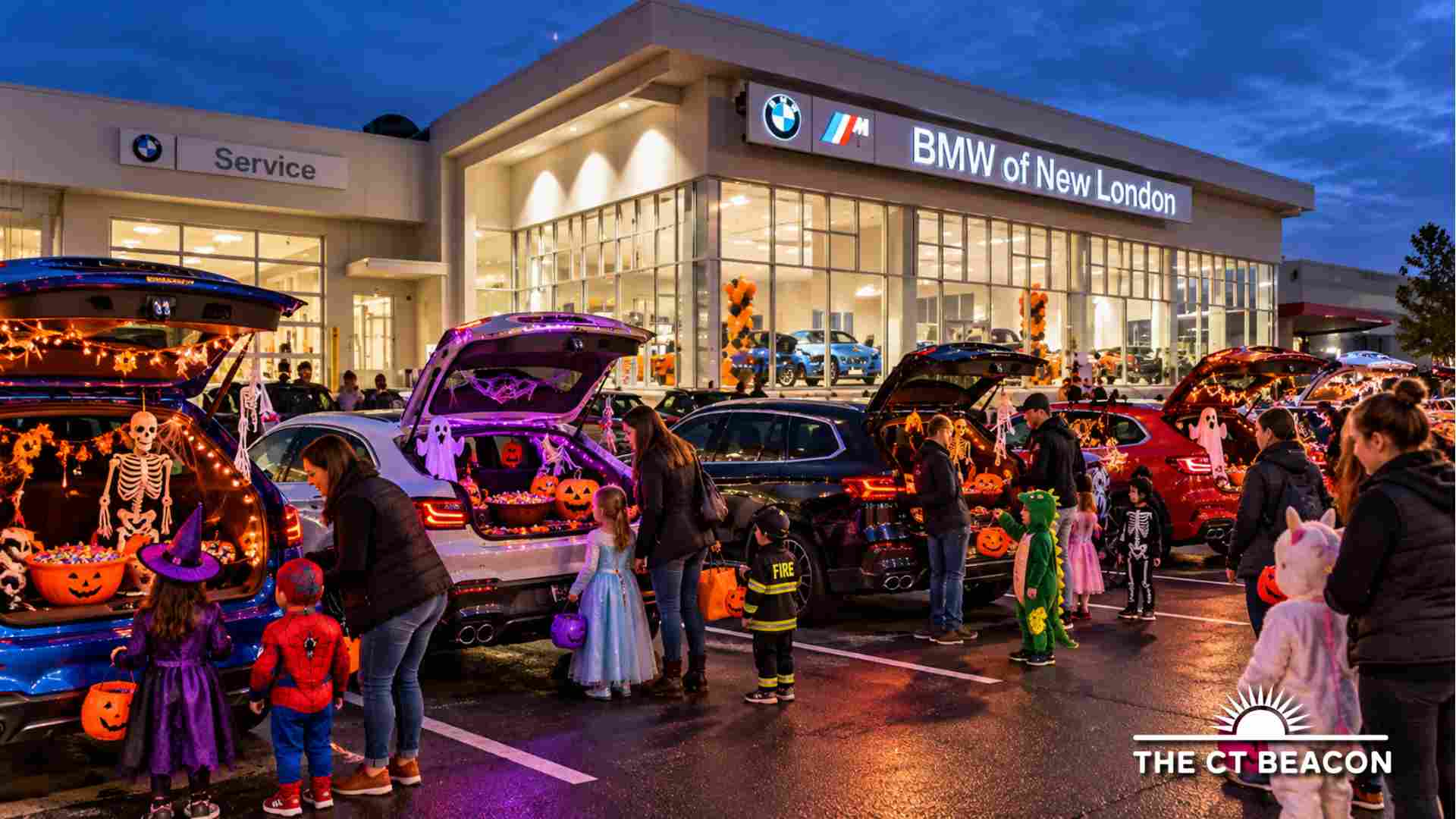 Halloween Treats Meet Shiny Cars at BMW of New Londons Charity Car Show